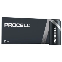 Duracell Procell LR20/D x 10 alkaline batteries