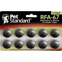 10 batteries for anti-bark collar RFA-67 6 V 