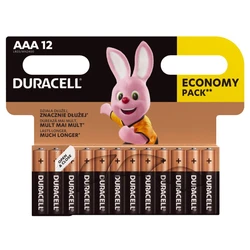 Duracell Basic LR03 AAA x 12 alkaline batteries
