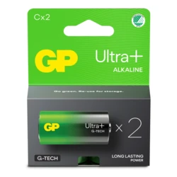 2 alkaline batteries C 1,5 V Ultra Plus 