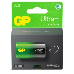 2 alkaline batteries D 1,5 V Ultra Plus 
