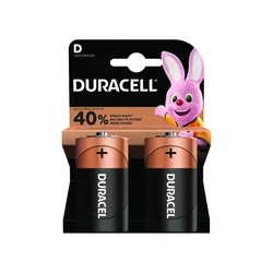 Duracell LR20 D x 2 alkaline batteries