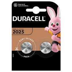 Duracell CR2025 lithium x 2 batteries