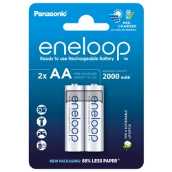 Panasonic Eneloop R6 AA 2000mAh x 2 rechargeable batteries (blister)