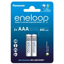Panasonic Eneloop R03 / AAA 800mAh x 2 rechargeable batteries (blister) Panasonic Eneloop R03 / AAA 800mAh x 2 rechargeable batteries (blister)