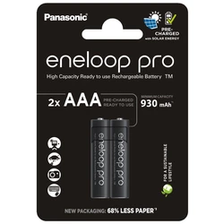Panasonic Eneloop PRO NEW Ni-MH 930mAh R03/AAA x 2 rechargeable batteries (blister) Panasonic Eneloop PRO NEW Ni-MH 930mAh R03/AAA x 2 rechargeable batteries (blister)