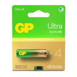 4 alkaline batteries AA 1,5 V Ultra 