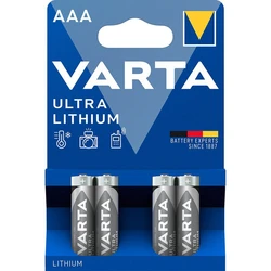 Varta lithium LR03/AAA x 4 batteries (blister) Varta lithium LR03/AAA x 4 batteries (blister)
