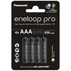 Panasonic Eneloop PRO NEW Ni-MH 930mAh R03/AAA x 4 rechargeable batteries (blister) Panasonic Eneloop PRO NEW Ni-MH 930mAh R03/AAA x 4 rechargeable batteries (blister)