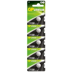 5 button cell batteries lithium CR1220 3 V 5 button cell batteries lithium CR1220 3 V