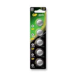 5 lithium button batteries CR2016 3 V 