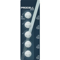 Duracell Procell CR2016 x 5 lithium batteries Duracell Procell CR2016 x 5 lithium batteries