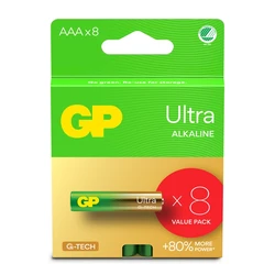 8 alkaline batteries AAA 1,5 V Ultra 8 alkaline batteries AAA 1,5 V Ultra
