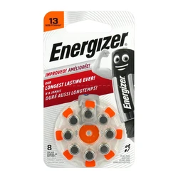 Energizer 13 for hearing aids x 8 batteries