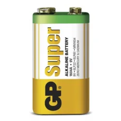 Alkaline battery 1 x 9V / 6LF22 SUPER - 9V - GP Battery Alkaline battery 1 x 9V / 6LF22 SUPER - 9V - GP Battery