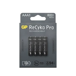 Blister of 4 batteries rechargeable Recyko+ AAA 800mAh (Professional)