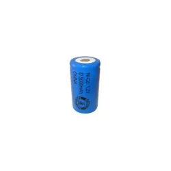 NiCD battery D 5000 mAh flat head - 1,2V - Evergreen